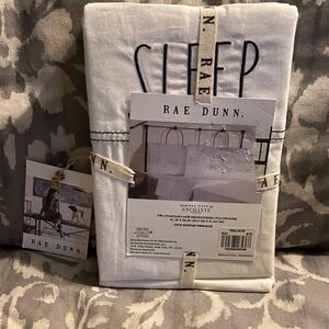 Rae Dunn White 'SLEEP' Pillowcase Set